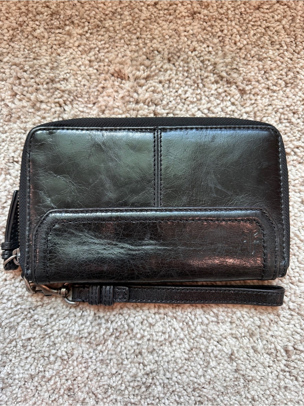 Frye Black Leather Wallet/Wristlet